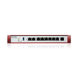 Защитна стена Zyxel USG FLEX 200 H, User-definable ports with 2*2.5G & 6*1G, 1*USB, with 1 YR Entry Defense Pack