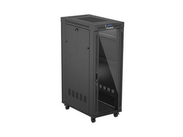 Комуникационен шкаф Lanberg rack cabinet 19' free-standing 32U/600X1000 (FLAT PACK) with glass door LCD black