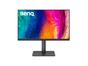 Монитор BenQ PD2706QN, 27', 100Hz, 4K IPS, AQCOLOR, Designer, Pantone, Nano Matte Panel, HDR10, 100% sRGB, Card Reader, HDMI (2.0), DP (1.4), USB-C (DP alt. PD 90W), USB Hub, 3.5 Jack, 2x 3W, Pivot, Height adj. 115mm, VESA 100