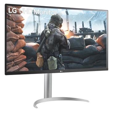 Монитор LG 32UP55NP-W, 31.5' Wide LED AG, VA, DCI-P3 90%, 4ms, 350 cd/m2, 3000:1, 4K (3840x2160), HDR 10, USB Type-C, HDMI, DisplayPort, AMD FreeSync, Height, Tilt, Speaker, Black