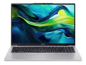 Лаптоп Acer Aspire Lite 16, AL16-52P-50A8, i5 1334U (up to 4.60GHz, 12MB), 16' WUXGA (1920 x 1200)IPS, 1*16GB DDR5 4800MHz (1 slot free), 512GB PCIe NVMe SSD, Intel Iris Xe Graphics, 2.0MP FHD Cam, Wi-Fi 6AX201+BT 5.1, No OS, Silver