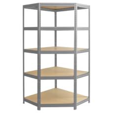 Метален стелаж BTL цинк 180x90x45см 275кг/ рафт- снимка отпред