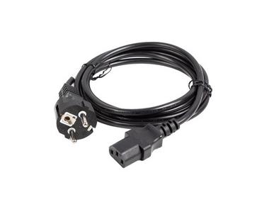 Кабел Lanberg CEE 7/7 -> IEC 320 C13 power cord 1.8m VDE Straight, black