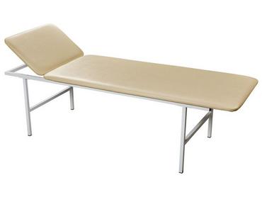 Медицинска кушетка PMT KC - сглобена, снимана отляво, с чупещ се гръб, тапицирана в бежова кожа