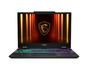 Лаптоп MSI Cyborg A15 AI B2HWFKG, AMD Ryzen 7 260 (8C/16T, 24MB, up to 5.1 GHz), NVIDIA GeForce RTX 5060 8GB GDDR7 572 AI TOPS, 15.6' FHD (1920x1080) 144Hz, IPS-Level, 16GB DDR5 2x8 5600MHz, 512GB SSD Gen4x4, WiFi 6E, BT5.3, 4 Zone RGB Kbd, NO OS, 2.1kg