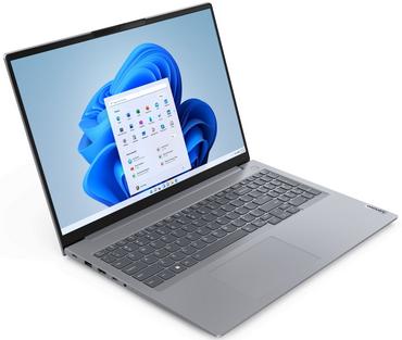 Лаптоп Lenovo ThinkBook 16 G6 AMD Ryzen 7 7730U (2.0GHz up to 4.5GHz,16MB), 32GB (16+16) DDR5 3200MHz, 1TB SSD, 16' WUXGA (1920x1200) IPS AG, AMD Radeon Graphics, 1080p&IR Cam, WLAN, BT, Backlit KB, FPR, Arctic Grey, DOS, 3Y