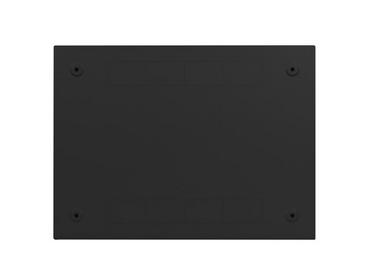 Комуникационен шкаф Lanberg rack cabinet 19' wall-mount 4U+3u/540x200 low-profile black (assembled)