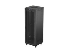 Комуникационен шкаф Lanberg rack cabinet 19' free-standing 47U/800X800 (FLAT PACK) with mesh door LCD black