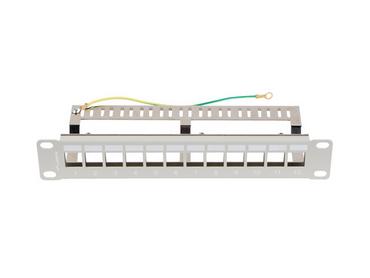 Пач панел Lanberg patch panel blank 12 port 1U 10' ftp for keystone modules grey v2