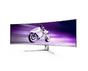 Монитор Philips 49M2C8900L, 48.9' QD-OLED Curved 1800R, 5120x1440@144Hz, 0.03 GtG, 1000cd m/2, 1.000.000:1, Mega Infinity DCR, Adaptive Sync, FlickerFree, Blue Light Soft., 7.5Wx4+DTS, Tilt, Height Adjust, Swivel, 2xHDMI, DP, USB hub