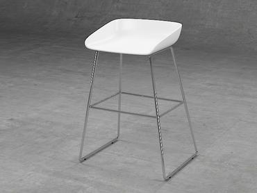 Бар стол КАНАТИЦА SLD 15- Стабилна метална рамка от полиран алуминий 