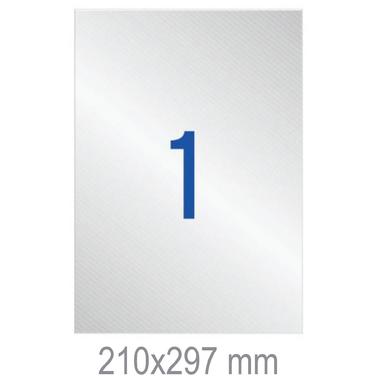 Полиестерни етикети сребро 210х297 мм