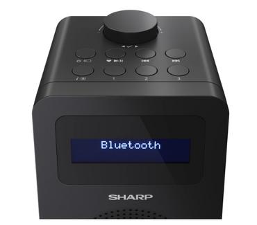 Радио Sharp Radios DR-430(BK), DIGITAL RADIO, Bluetooth 5.0, 5W, 20 DAB+/DAB/FM, Auto time/date, LCD Display, Dual alarm, 3.5mm Headphone jack / line-out, Black