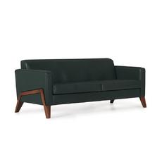 Диван триместен ОКОЛЧИЦА ELN 03- черен, сниман отпред